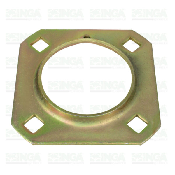 FLANGE QUADRADA 4 FUROS GE-40MM FURO PARA GRAXEIRA