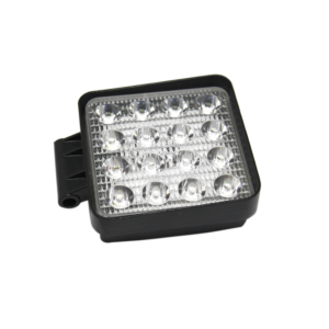 FAROL DE LED QUADRADO 16 LED BI-VOLT 10-30V 48W GROSSO 450MM BLUE BEAM - LED AZUL
