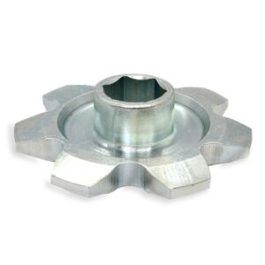 RODA DENTADA Z7 ASA 120 ORIGINAL - ACO 1045 TEMPERADO