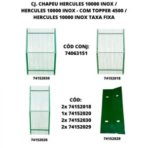 CJ. CHAPEU HERCULES 10000 INOX   HERCULES 10000 INOX - COM TOPPER 4500   HERCULES 10000 INOX TAXA FIXA