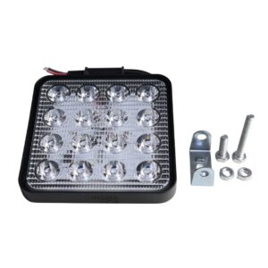 FAROL DE LED QUADRADO 16 LED BI-VOLT 10-30V 48W GROSSO 450MM BLUE BEAM - LED AZUL